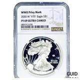 2020-W Silver Eagle NGC PF69 Ultra Cameo