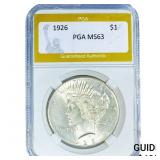 1926 Silver Peace Dollar PGA MS63