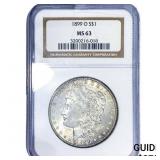 1899-O Morgan Silver Dollar NGC MS63