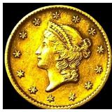 1853 Gold $1 Type 1 NEARLY UNCIRCULATED