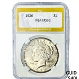 1926 Silver Peace Dollar PGA MS63