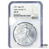 2021 Silver Eagle NGC MS70