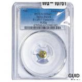 India-Dutch Gold Fanam FR.1517 Turicorin PCGS