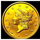 1850 Gold $1 Type 1 CHOICE AU