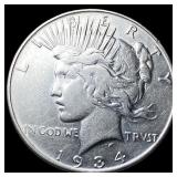 1934-D Silver Peace Dollar NEARLY  UNCIRCULATED
