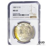 1887-O Morgan Silver Dollar NGC MS63
