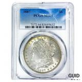 1887 Morgan Silver Dollar PCGS MS64