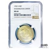 1952-S Washington Carver Half Dollar NGC MS66