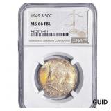 1949-S Franklin Half Dollar NGC MS66 FBL