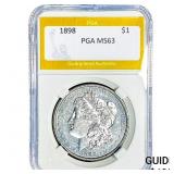 1898 Morgan Silver Dollar PGA MS63
