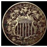 1868 Shield Nickel CLOSELY UNCIRCULATED