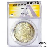 1891-S Morgan Silver Dollar ANACS AU58