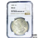 1890 Morgan Silver Dollar NGC MS62