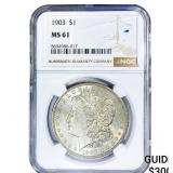 1903 Morgan Silver Dollar NGC MS61