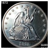 1872 Seated Liberty Half Dollar
