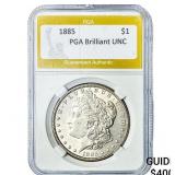 1885 Morgan Silver Dollar PGA Brilliant UNC