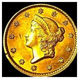 1851 Gold $1 Type 1 CLOSELY UNCIRCULATED