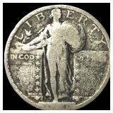 Standing Liberty Quarter 1925 No Mint Mark. NICELY