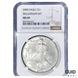 2000 Silver Eagle NGC MS69