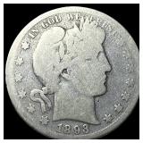1893-S Silver Barber Half Dollar NICELY  CIRCULAT