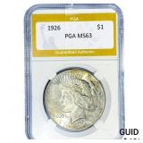 1926 Silver Peace Dollar PGA MS63