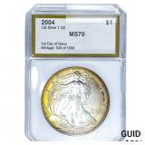 2004 Silver Eagle PCI MS70 First Day Issue
