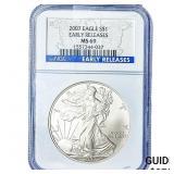 2007 Silver Eagle NGC MS69
