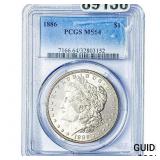 1886 Morgan Silver Dollar PCGS MS64