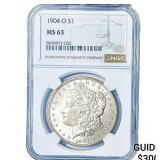 1904-O Morgan Silver Dollar NGC MS63