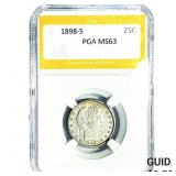 1898-S Barber Quarter PGA MS63