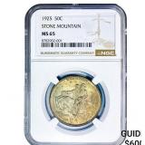 1925 Stone Mountain Half Dollar NGC MS65