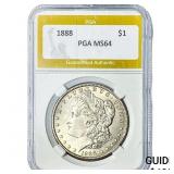 1888 Morgan Silver Dollar PGA MS64