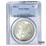 1880-S Morgan Silver Dollar PCGS MS64