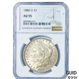 1880-S Morgan Silver Dollar NGC AU55