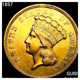 1857 $3 Gold Piece
