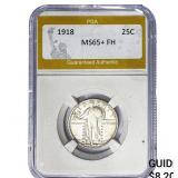 1918 Standing Liberty Quarter PGA MS65+ FH