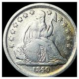 1840-O Seated Liberty Dime CLOSELY  UNCIRCULATED