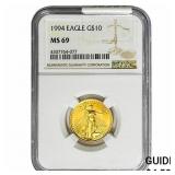 1994 1/4oz $10 Gold Eagle NGC MS69