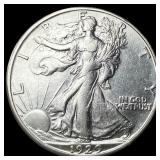 1929-S Silver Walking Liberty Half Dollar  CLOSEL