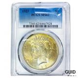 1923 Silver Peace Dollar PCGS MS62