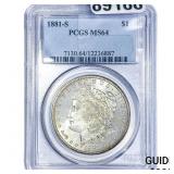 1881-S Morgan Silver Dollar PCGS MS64