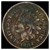 1864 Bronze Indian Head Cent NEARLY UNCIRCULATED