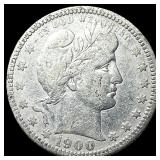 1900-O Barber Silver Quarter LIGHTLY  CIRCULATED