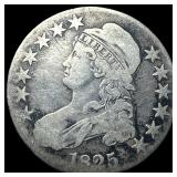 1825 Capped Bust Half Dollar NICELY CIRCULATED