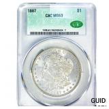 1887 Morgan Silver Dollar CAC MS63
