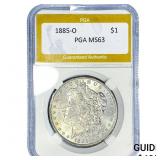 1885-O Morgan Silver Dollar PGA MS63