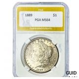 1889 Morgan Silver Dollar PGA MS64