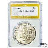 1885-O Morgan Silver Dollar PGA Brilliant UNC
