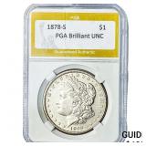 1878-S Morgan Silver Dollar PGA Brilliant UNC