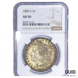 1889-S Morgan Silver Dollar NGC AU50